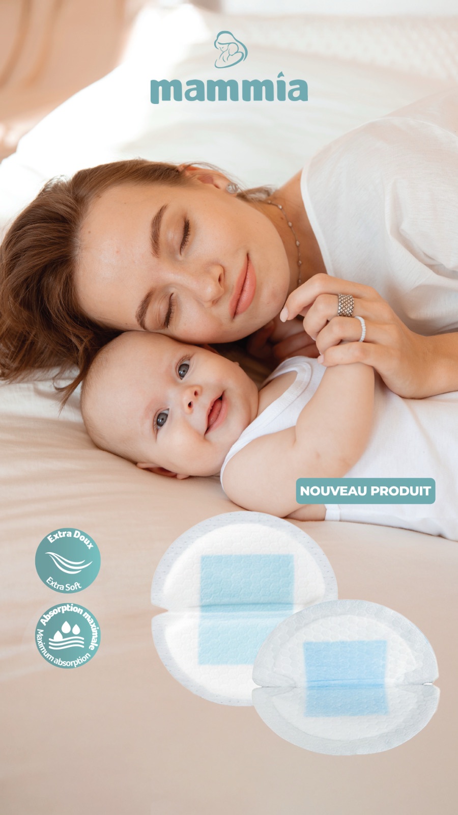 MAMMIA COUSSINETS D'ALLAITEMENT JETABLES 30 COUSINETS – Image 3