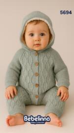 Bebelinna COMBINAISON EN TRICOT ULTRA CHAUDE