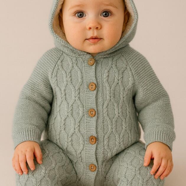 Bebelinna COMBINAISON EN TRICOT ULTRA CHAUDE
