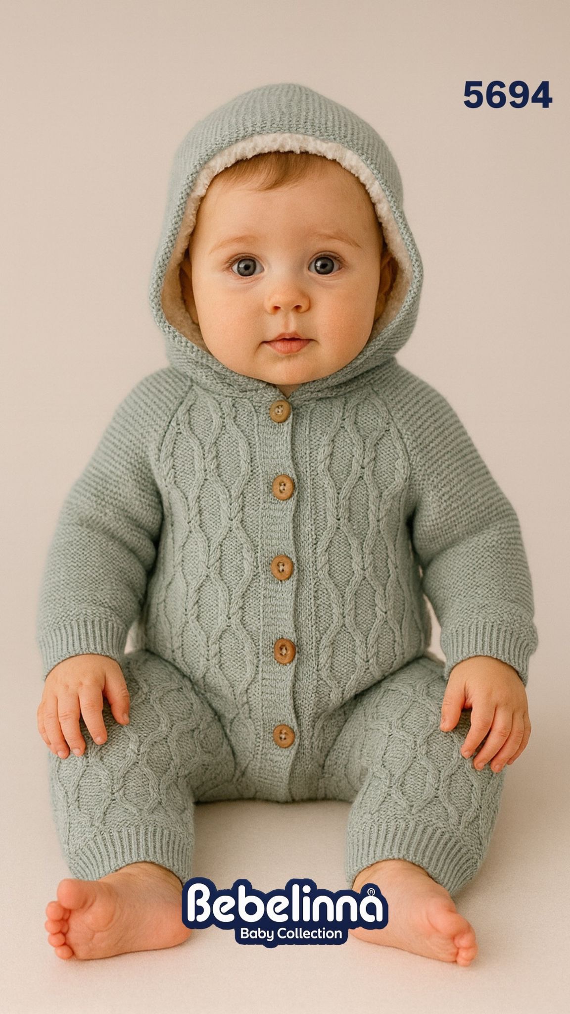 Bebelinna COMBINAISON EN TRICOT ULTRA CHAUDE