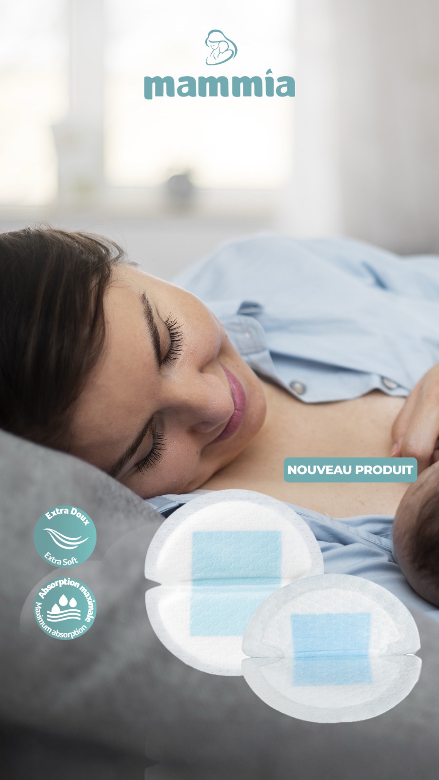 MAMMIA COUSSINETS D'ALLAITEMENT JETABLES 30 COUSINETS – Image 2