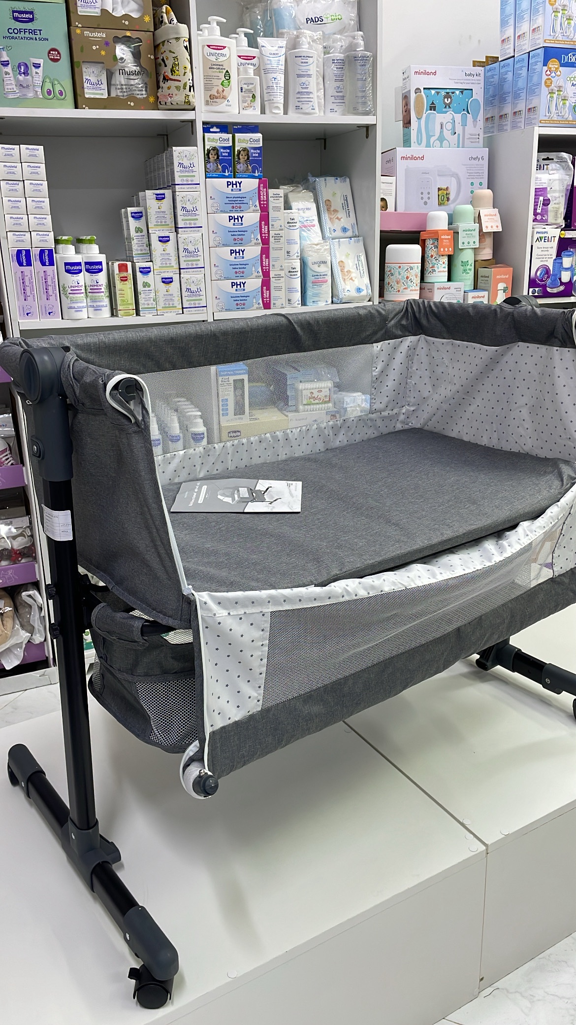 LIT BERCEAU CODODO POUR BEBE AVEC PANIER DE RANGEMENT