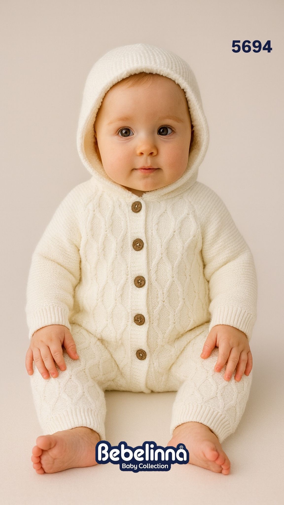 Bebelinna COMBINAISON EN TRICOT ULTRA CHAUDE – Image 3