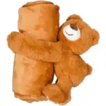 COUVERTURE AVEC PELUCHE
