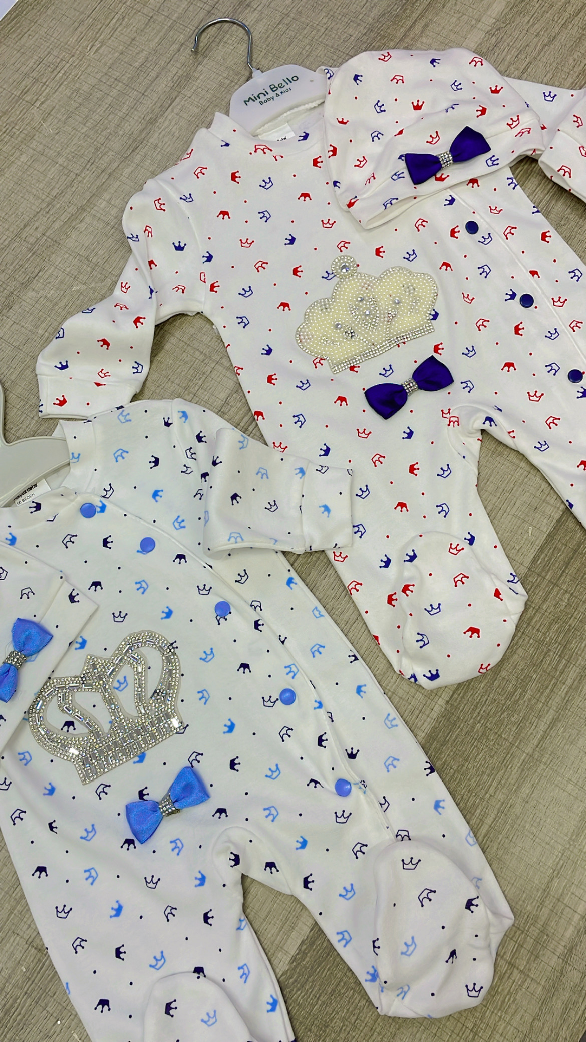 Grenouillère prince 👑 en coton