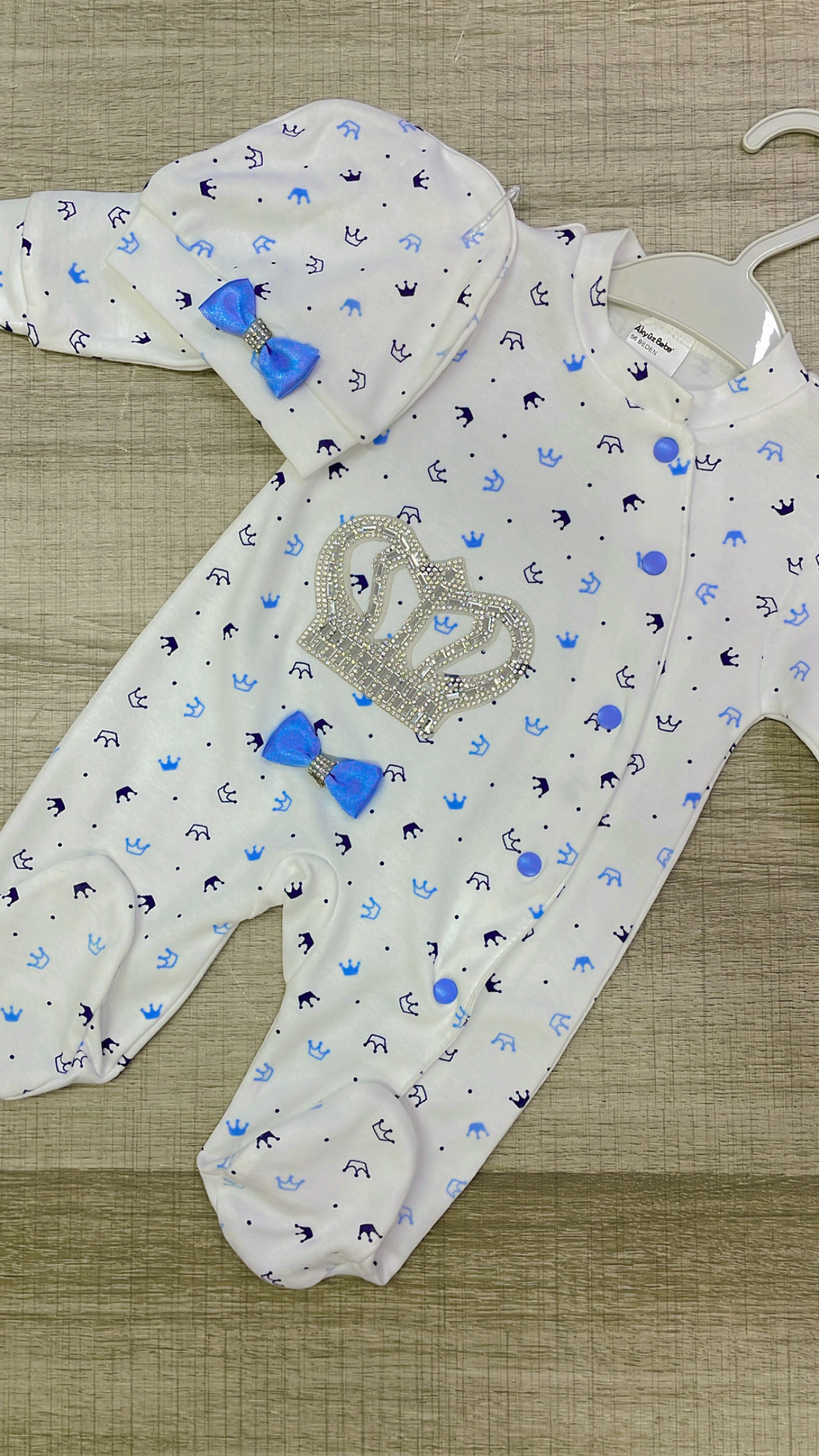 Grenouillère prince 👑 en coton – Image 3