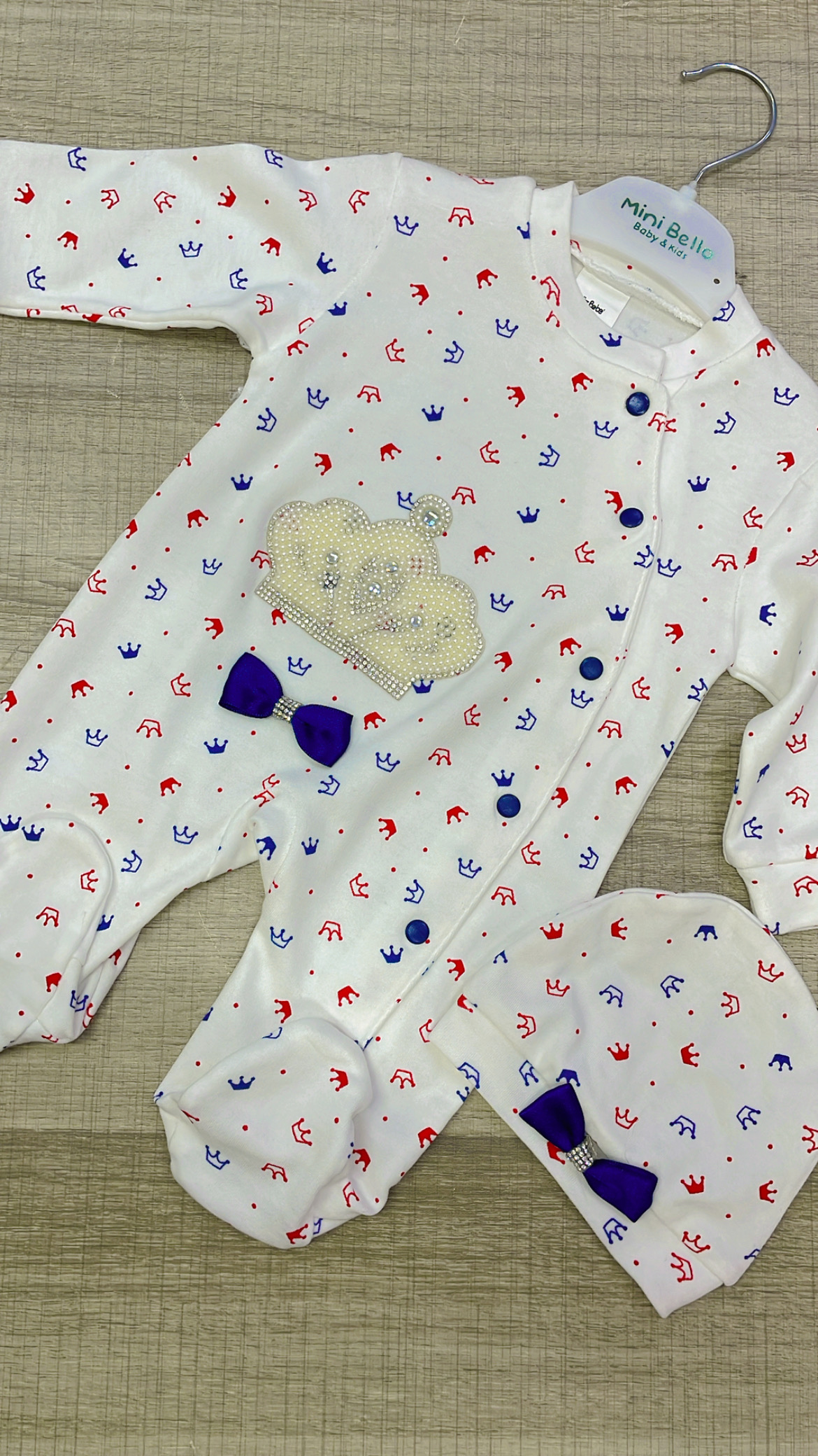 Grenouillère prince 👑 en coton – Image 2