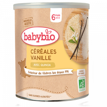 BABYBIO Céréales Vanille Quinoa 220g – Dès 6 Mois