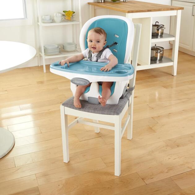 Ingenuity, Chaise haute, Siège Evolutif, Harnais de Sécurité, Plateau Amovible, Portable et Facile à Nettoyer