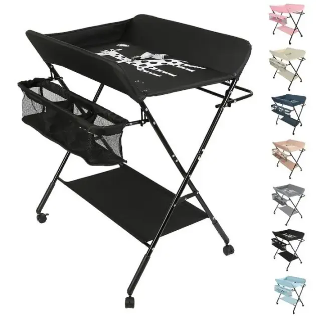Table à langer pliable pour bébé -  - Matière Oxford - Structure stable