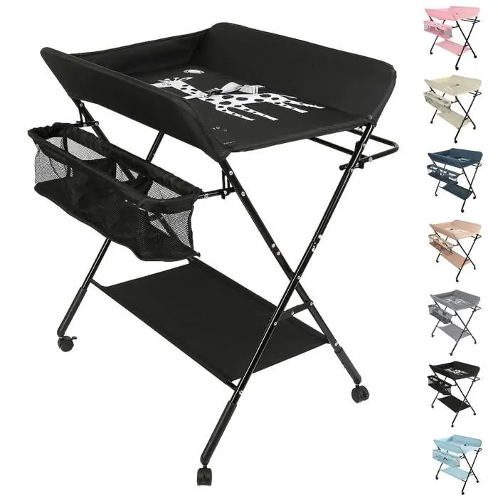 Table à langer pliable pour bébé - - Matière Oxford - Structure stable