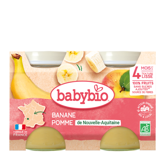 BABYBIO BANANE POMME DE NOUVELLE-AQUITAINE