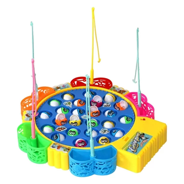 JEU DE PECHE DE POISSONS ROTATION ELECTRIQUE AVEC MUSIQUE