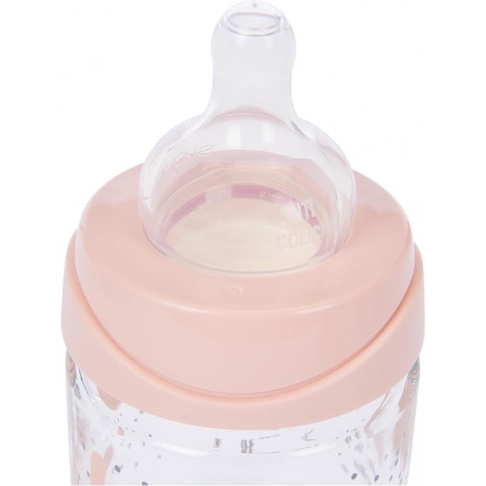 Suavinex Biberon en plastique Débit Lent Hygge "Baby Lapin" 120ml - Rose – Image 2
