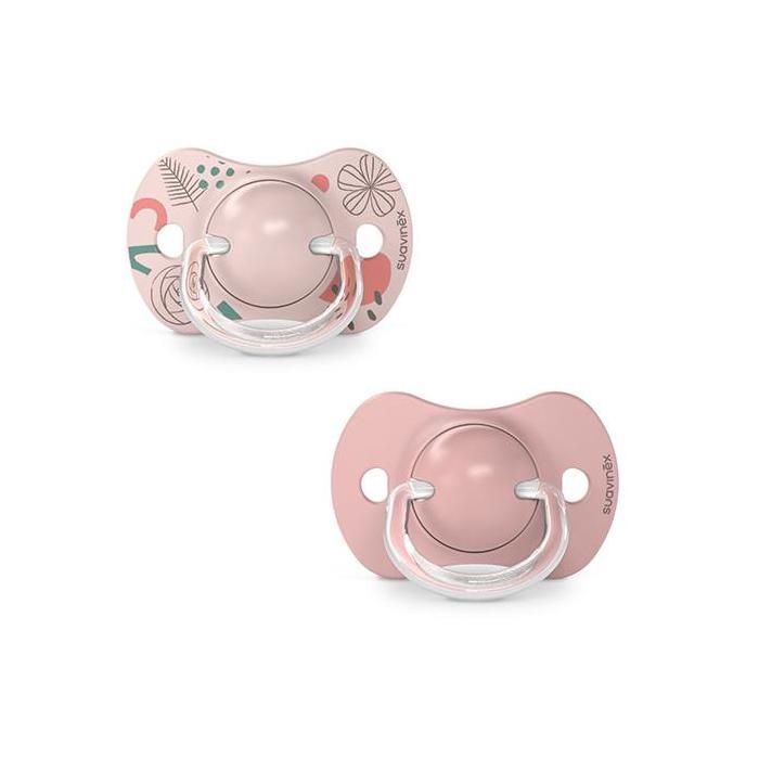Suavinex Lot de 2 Sucettes Symétriques Sx Pro 6/18 mois Walk In The Park Nude – Image 2