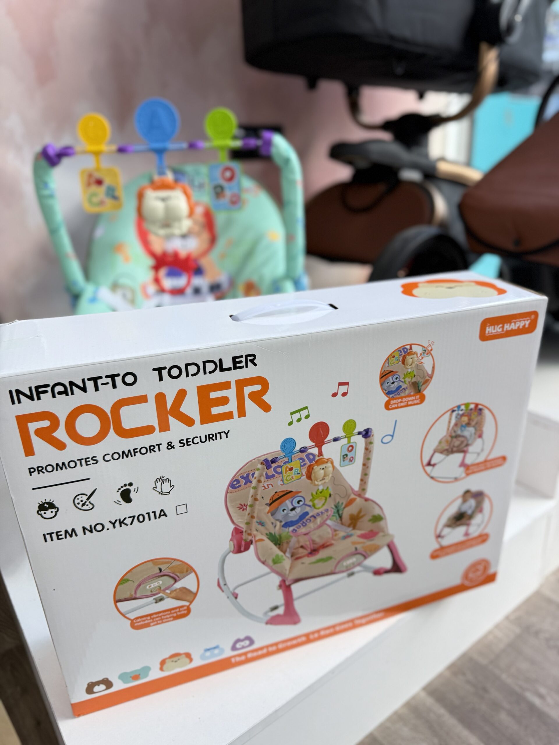 Rocker relax musical avec vibrations