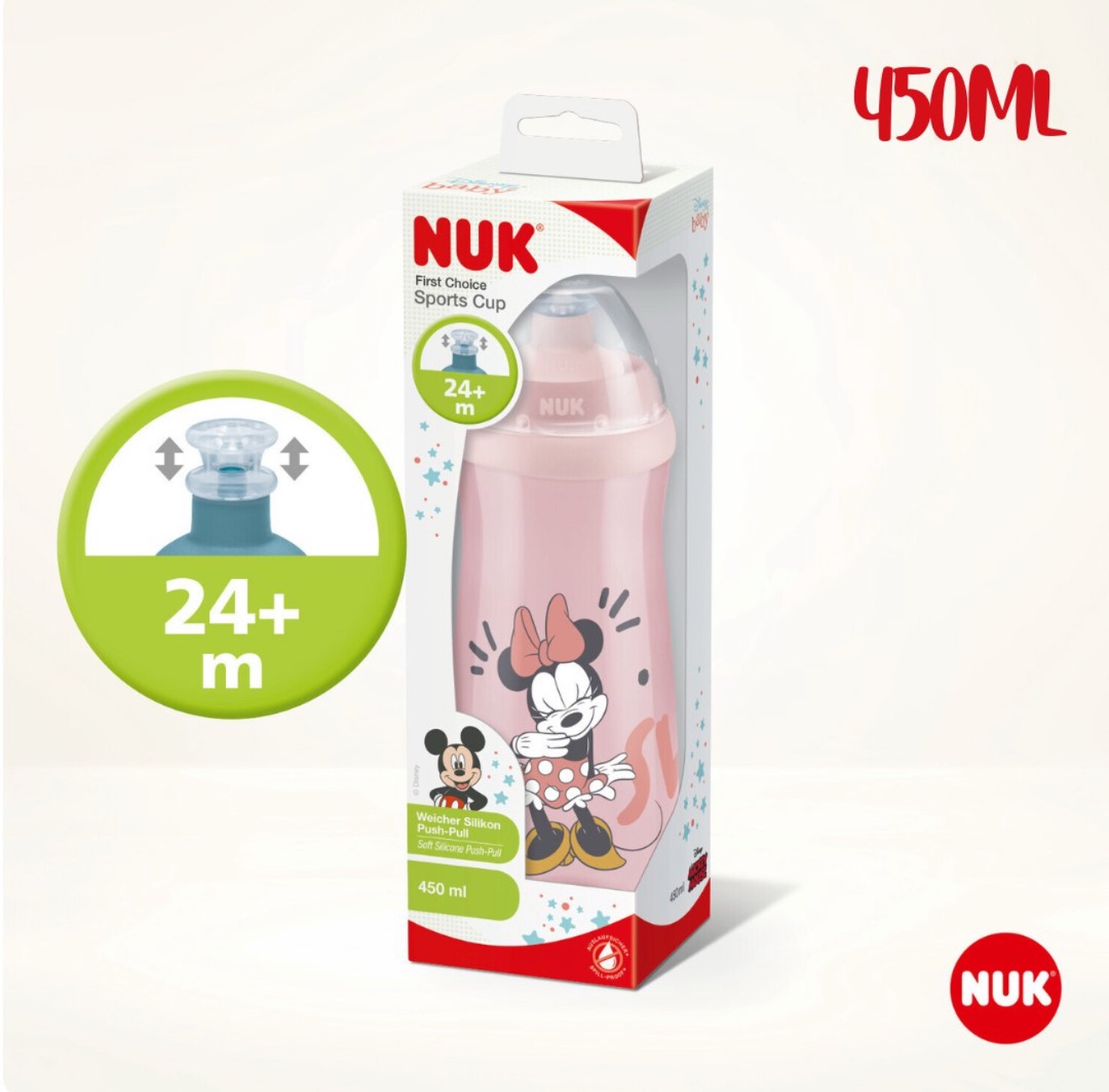 NUK Sports Cup 24m+ 450ml Disney Minnie