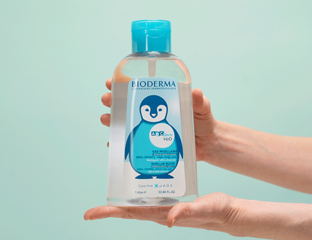 BIODERMA ABCDERM H2O 1L POMPE INVERSE