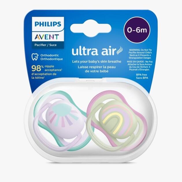 Sucette Avent Natural Ultra Air 0-6 mois Girl