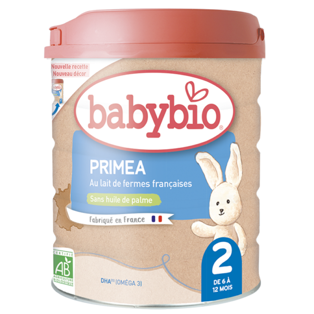 Lait poudre Babybio Primea 2 800G