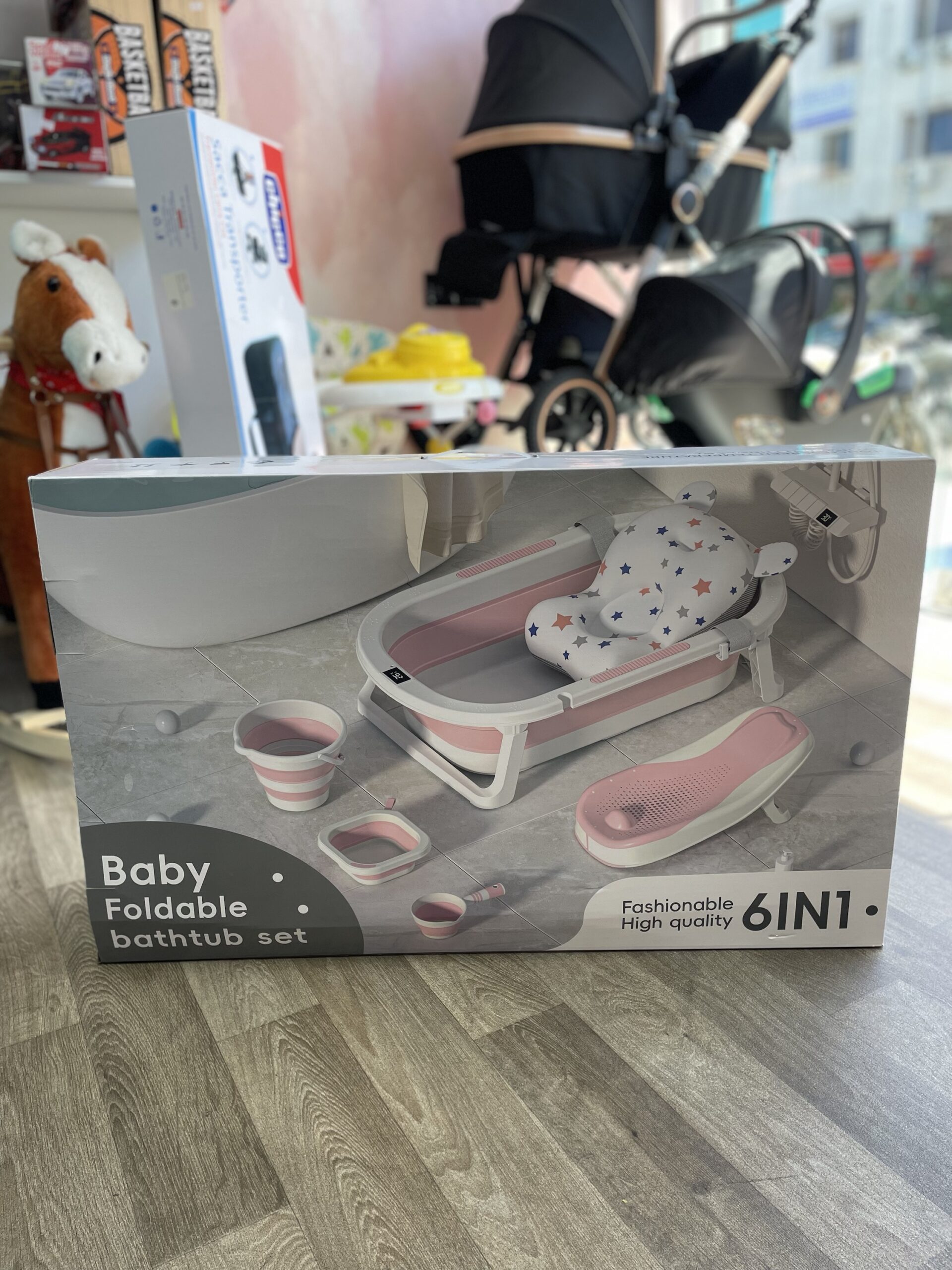 Baignoire Pliable avec Accessoires 6in1