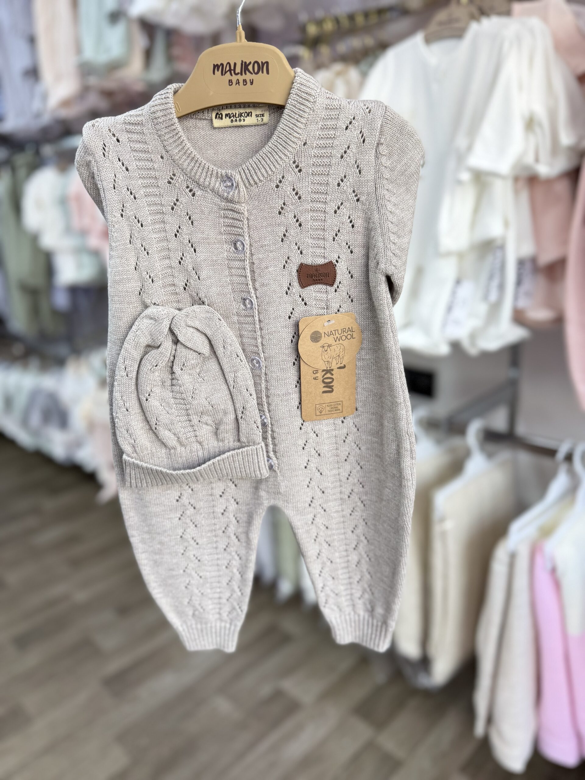Combinaison en maille avec bonnet – Image 4
