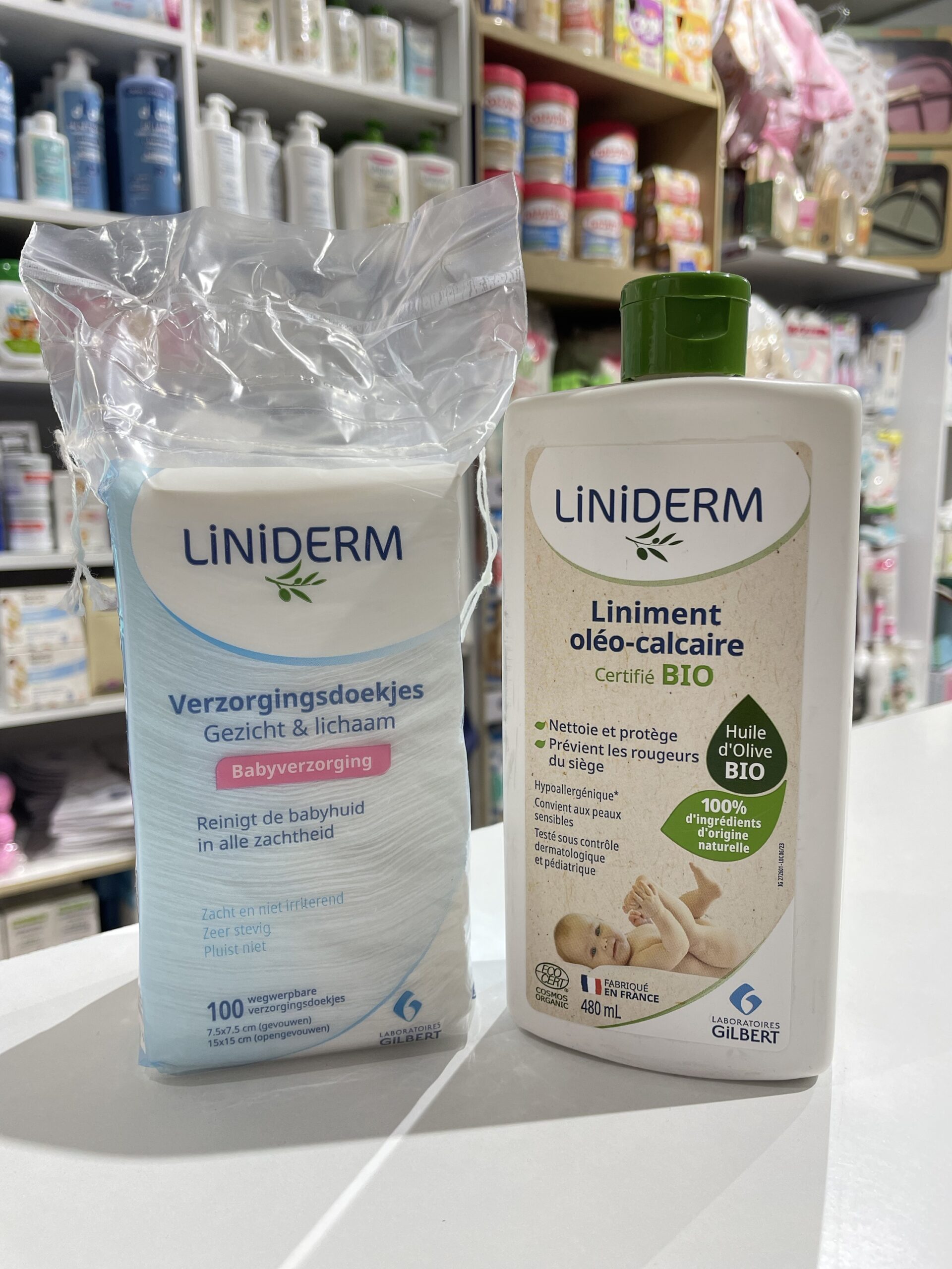 Duo change liniment 480ml + carré 100pcs
