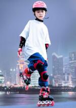ROLLERS POUR ENFANTS AVEC CASQUE ET PROTECTION – Image 2