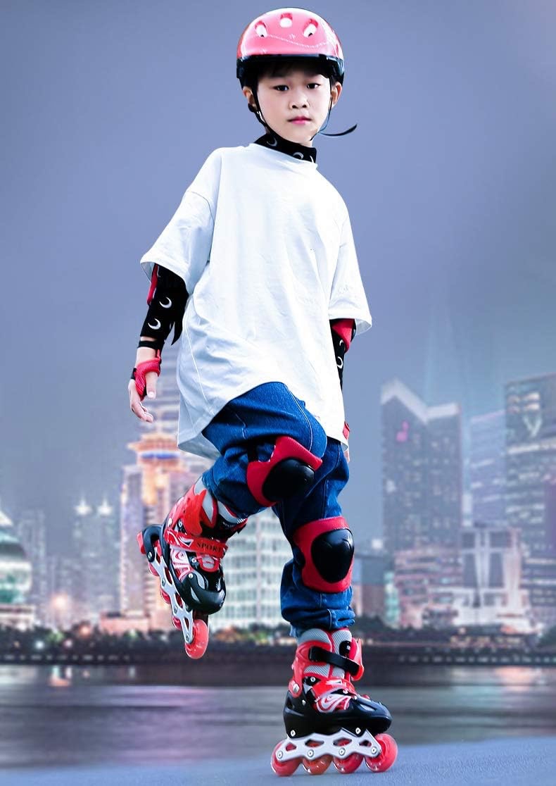 ROLLERS POUR ENFANTS AVEC CASQUE ET PROTECTION – Image 2