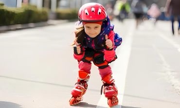 ROLLERS POUR ENFANTS AVEC CASQUE ET PROTECTION