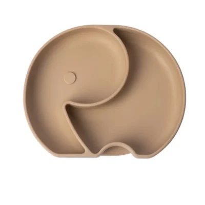 Assiette bébé en Silicone avec Ventouse – (4 Mois+) Éléphant YUMMY – Image 5