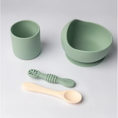 YUMMY Coffret Repas bébé en Silicone 4M+ – Image 3