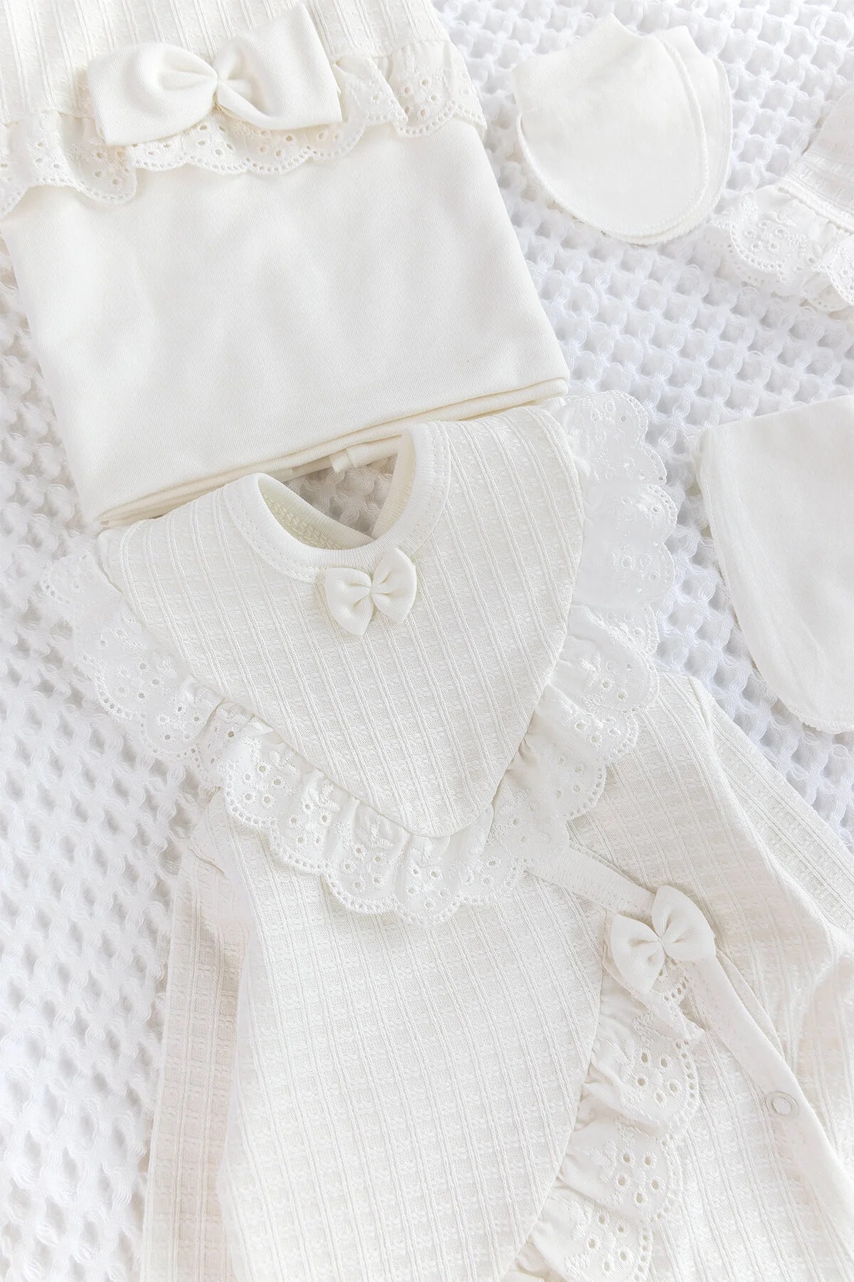 Mini zeyn ensemble naissance fille 5pcs – Image 2