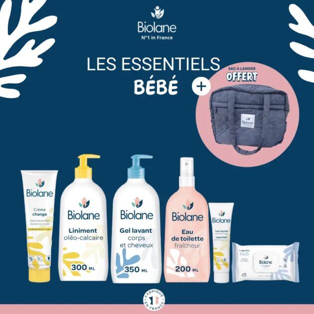 Biolane Coffret Naissance : 5 Produits de Soin et son Sac OFFERT