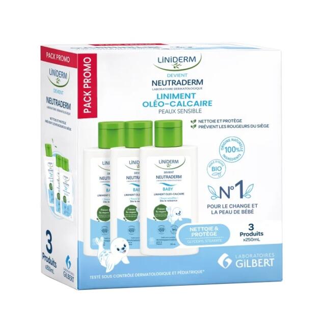 Gilbert Neutraderm Liniderm Pack de 3x Liniment 250ml