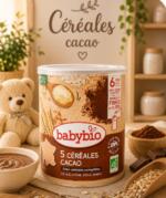Babybio Céréales Cacao avec Céréales Complètes 220g