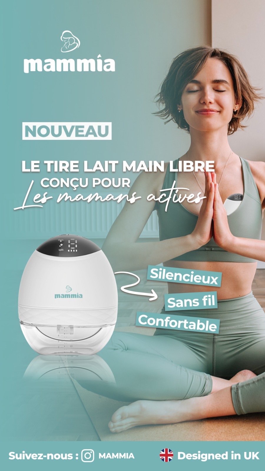 Tire lait main libre 4 modes MAMMIA – Image 5