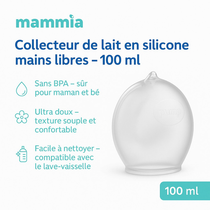 Collecteur de lait maternel libre Mammia – 100 ml – Image 5