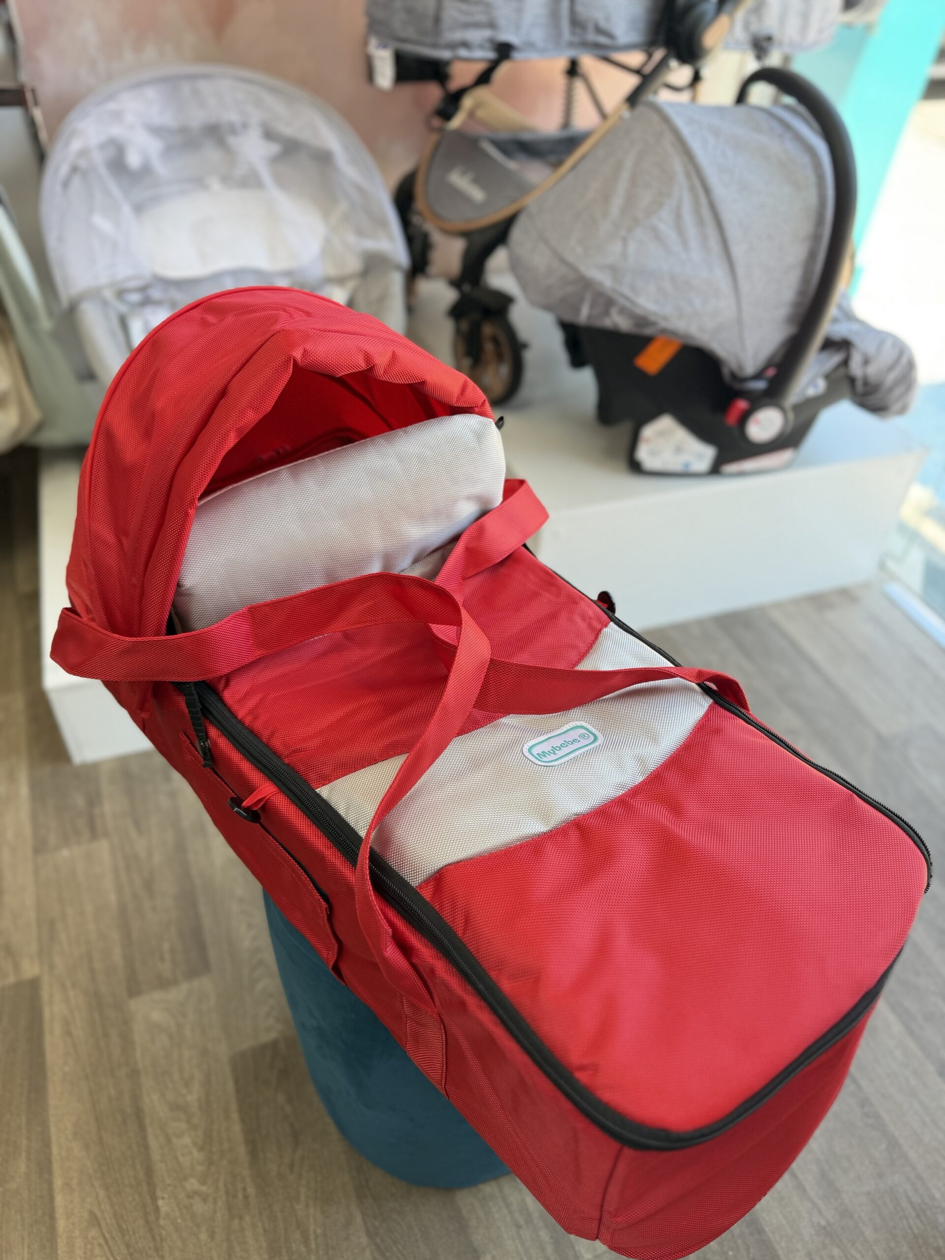 Couffin Souple Portable - Rouge