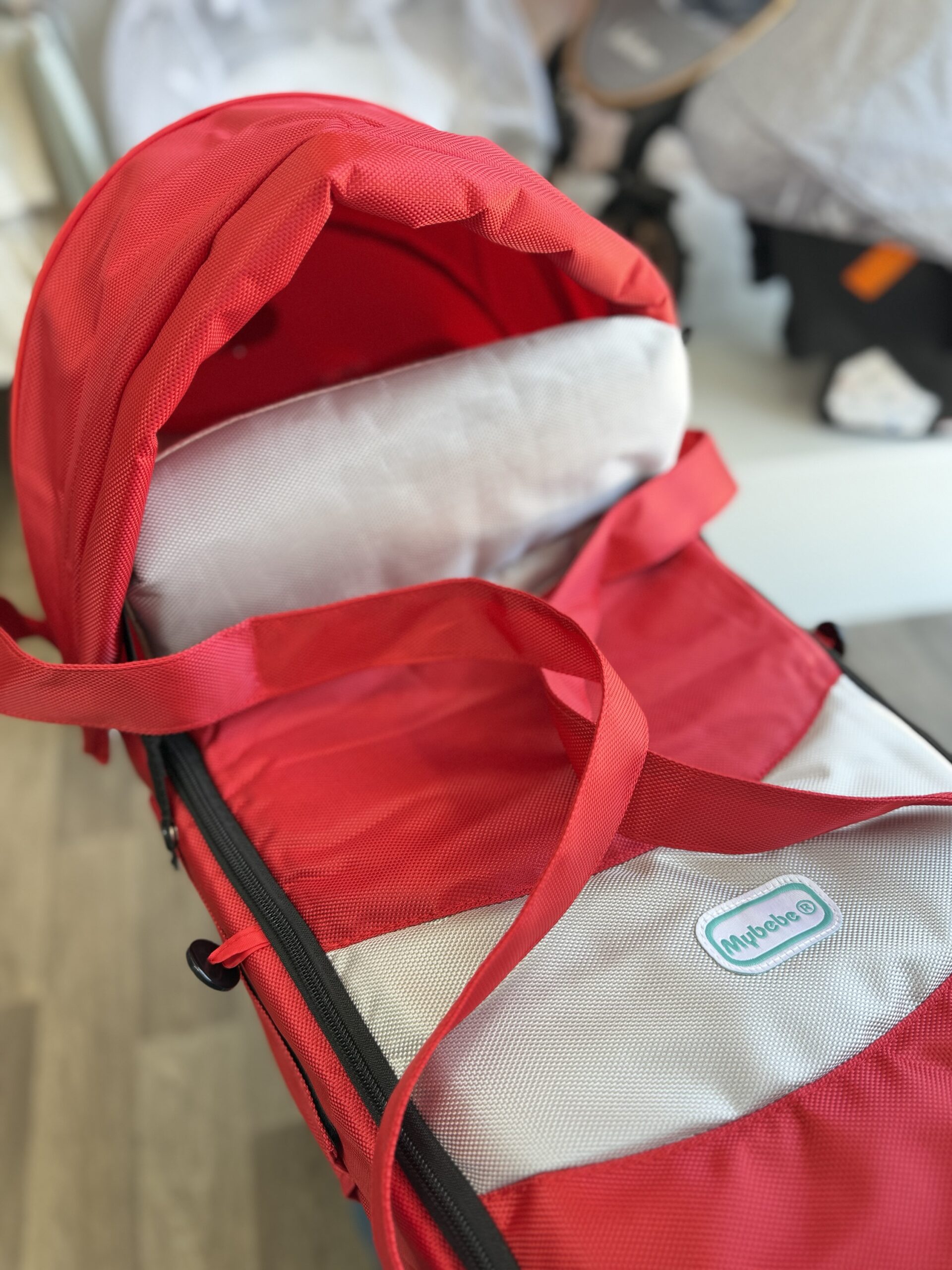 Couffin Souple Portable - Rouge – Image 5