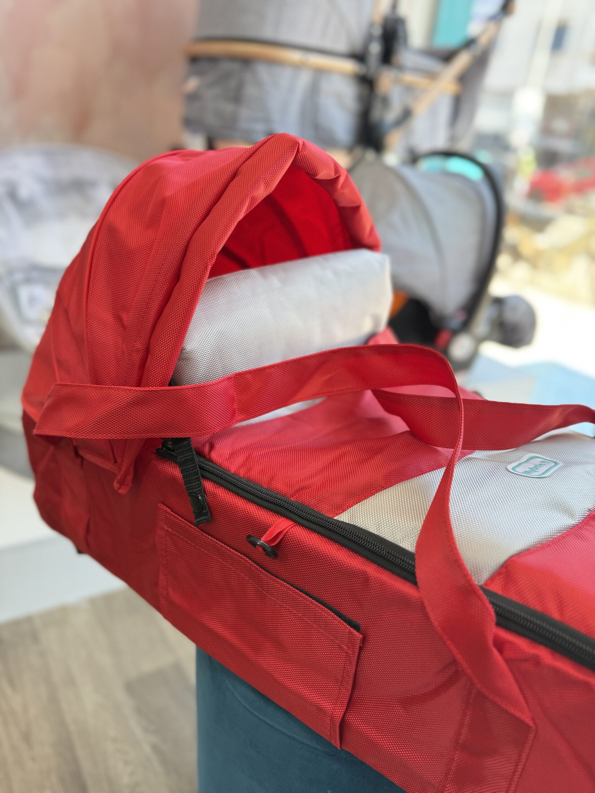Couffin Souple Portable - Rouge – Image 4