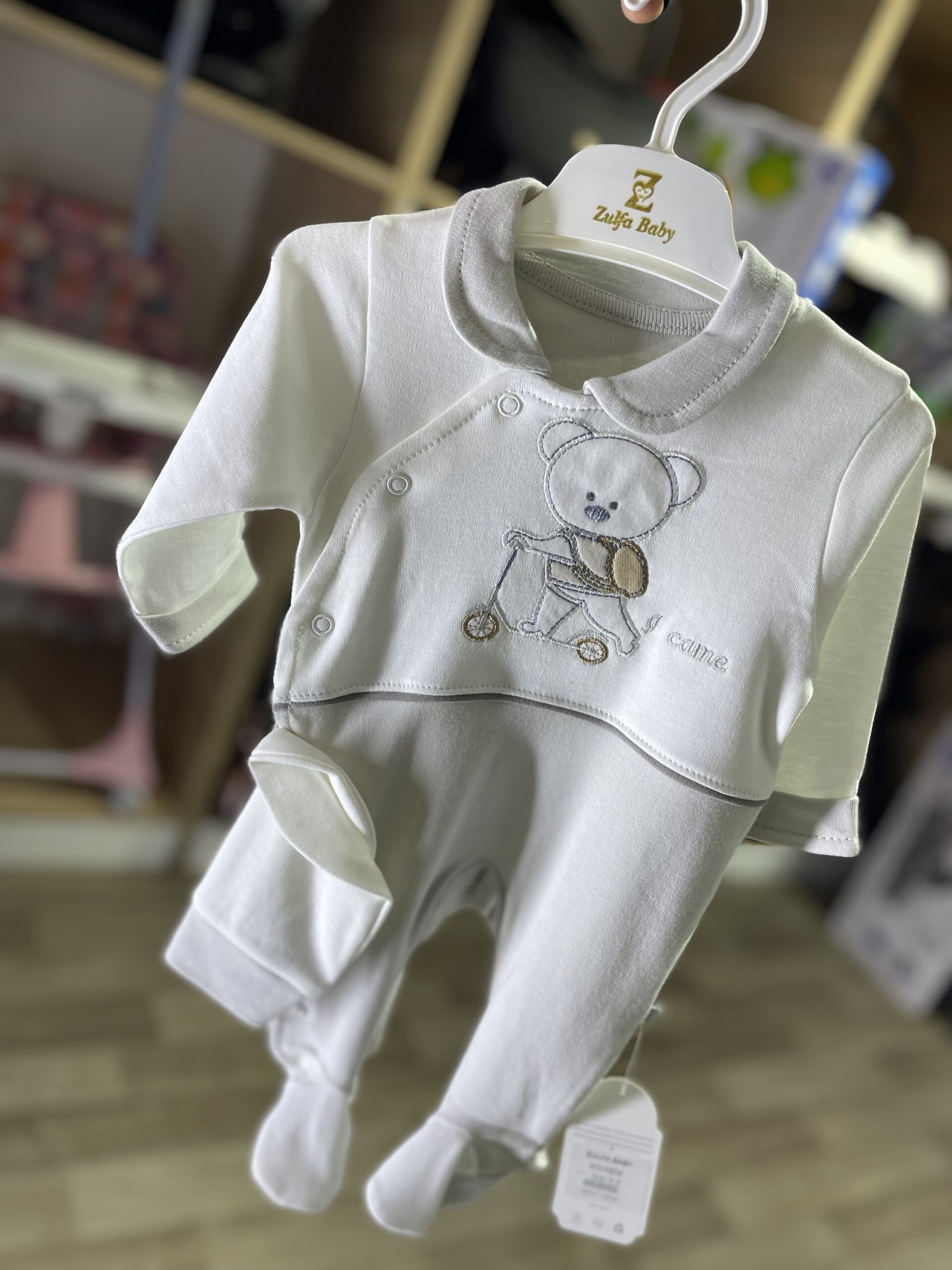 Grenouillère bébé garçon 0-3mois – Image 2