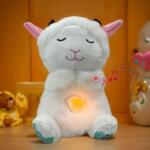 Peluche Mouton Veilleuse et Musicale – Doudou Apaisant pour le Sommeil de Bébé