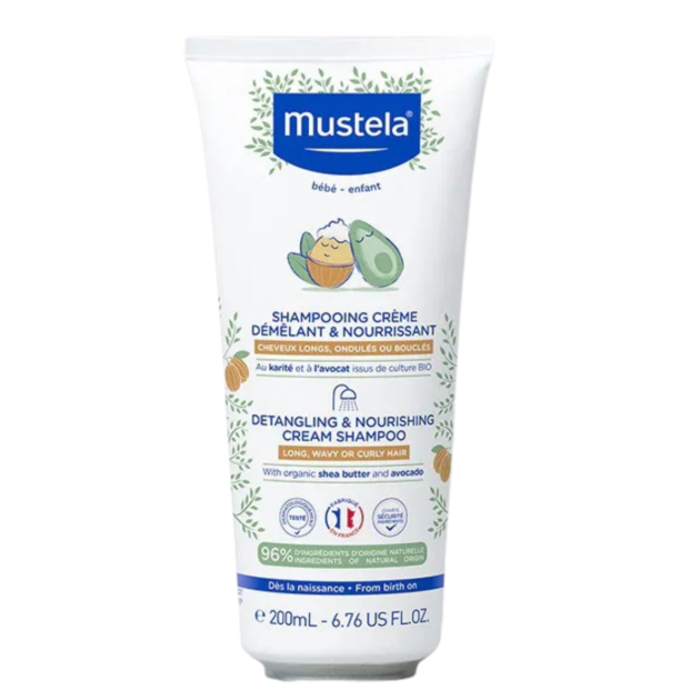 MUSTELA SHAMPOOING CRÈME DÉMÊLANT & NOURRISSANT CHEVEUX BOUCLÉS 200ML