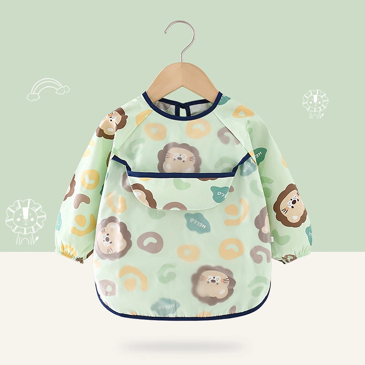 Bavoir avec manche imperméable – Image 3