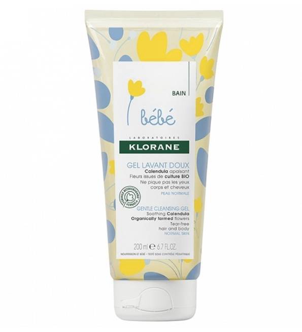 Klorane Bébé Gel douceur corps et cheveux 200ml