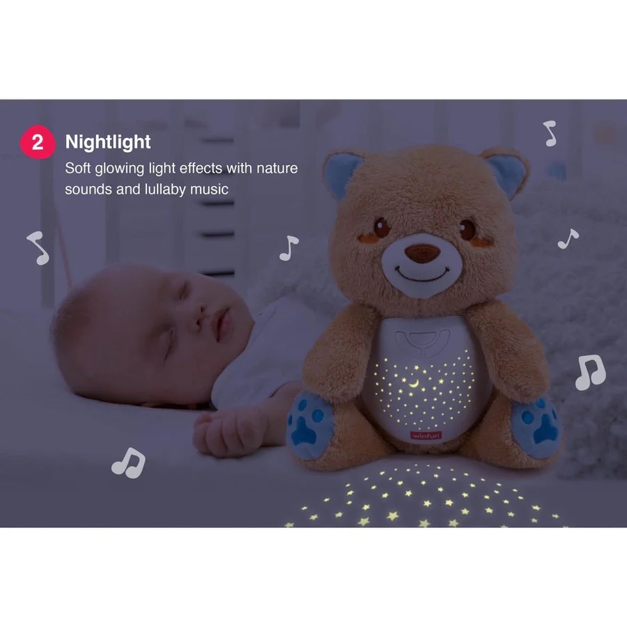 Winfun 2 en 1 Veilleuse Ourson Étoilé – Image 3