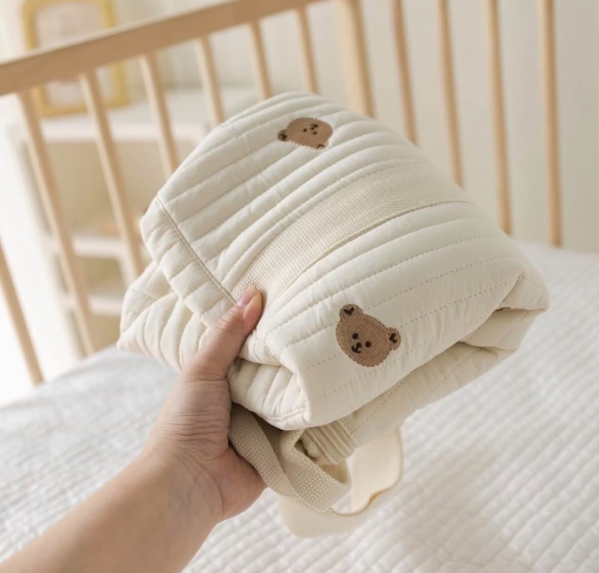 Sac à langer bébé motif ours 🐻 – Image 4