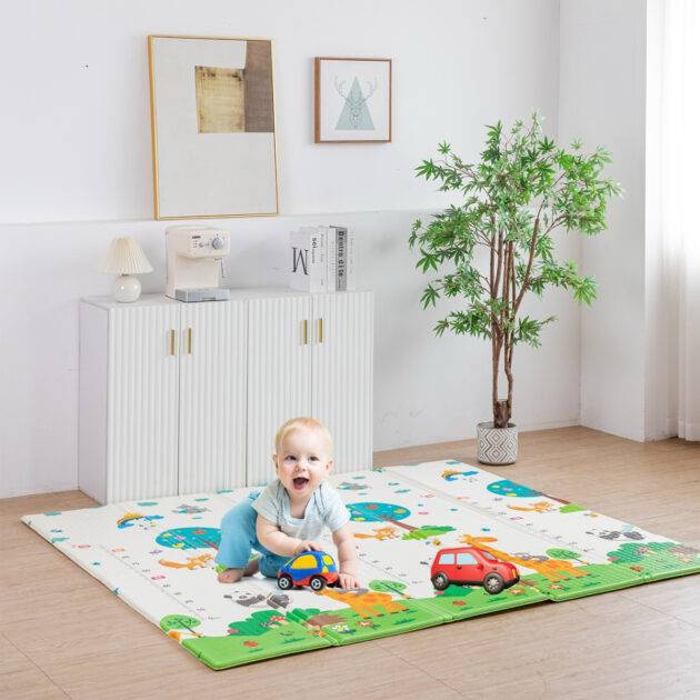 Tapis Bebe Pliable en mousse XPE antichoc bébé pliable 2cm – Image 2