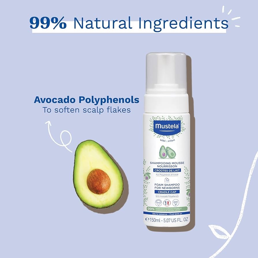 Mustela Shampoing mousse pour nourrissons - 150 ml